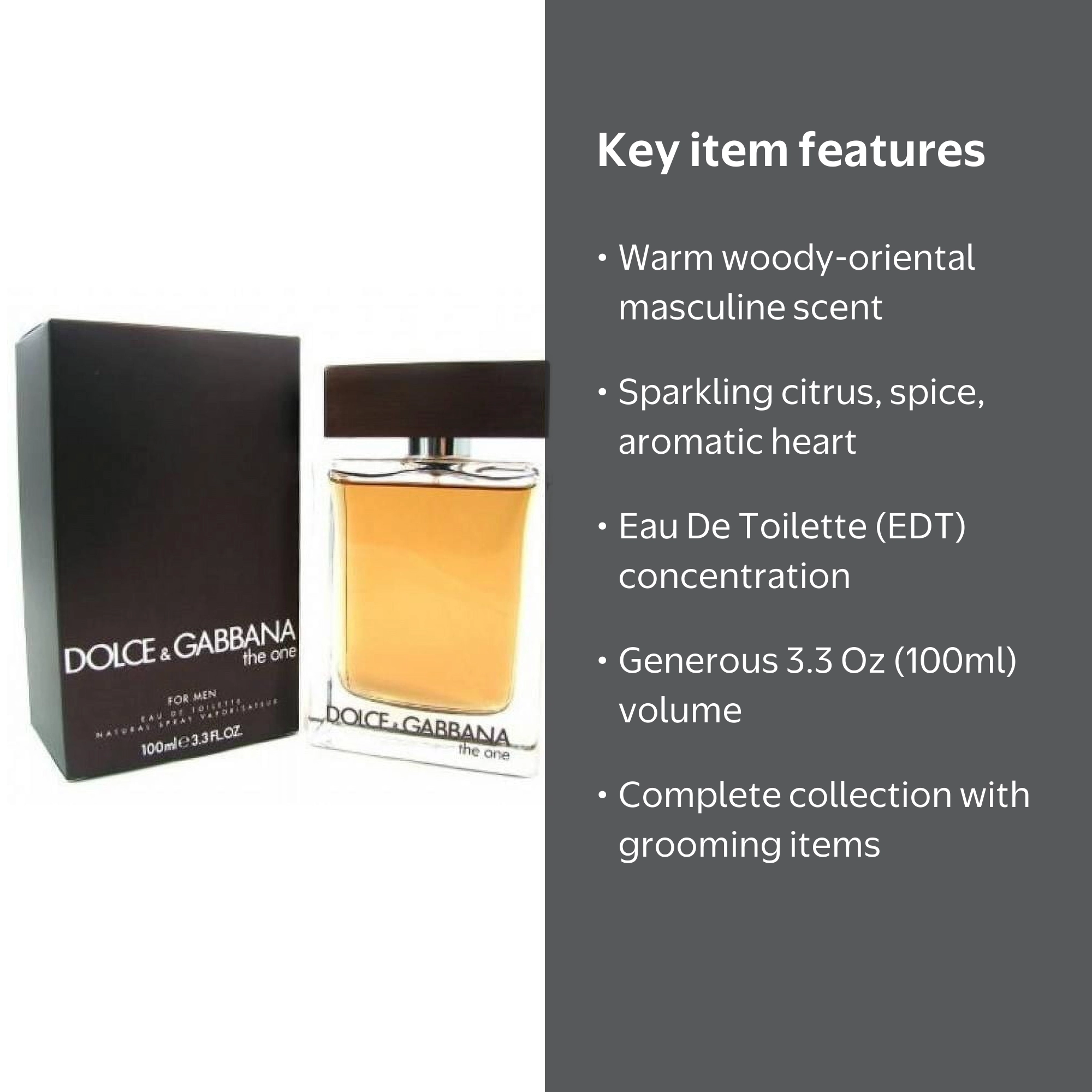 Dolce & Gabbana The One Eau De Toilette For Men, 3.3 Oz - Walmart.com