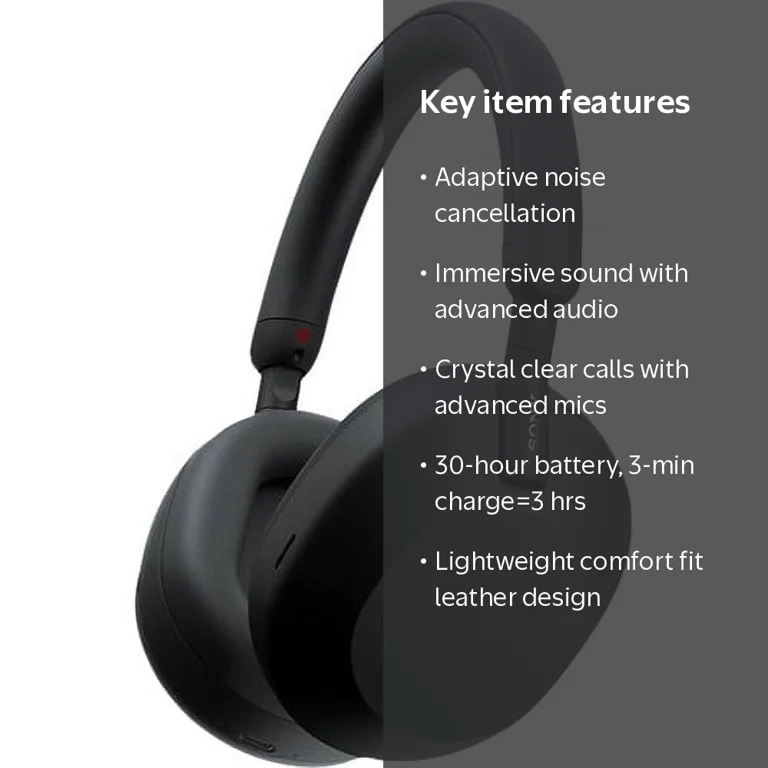 Sony WH-1000XM5 Wireless Over-Ear Noise Canceling Headphones