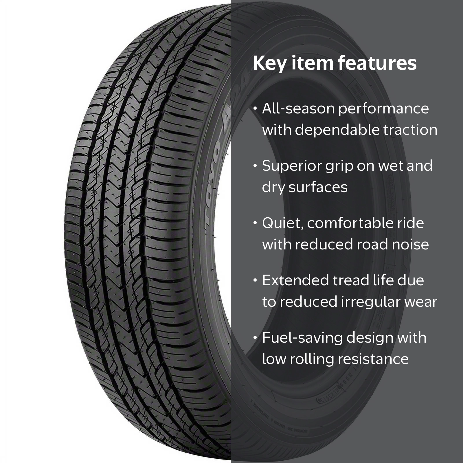 Toyo Proxes A24 4x4 Passenger Tire P225/55R18 97H - Exceptional
