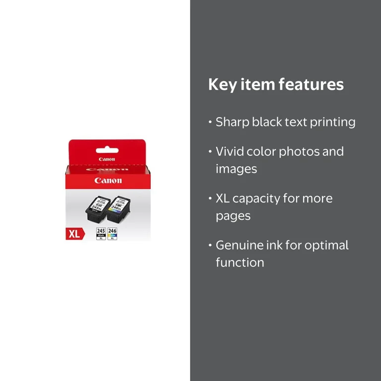 Canon PG-245 XL/CL-246 XL Value Pack 2XL Ink Cartridge - Walmart.com