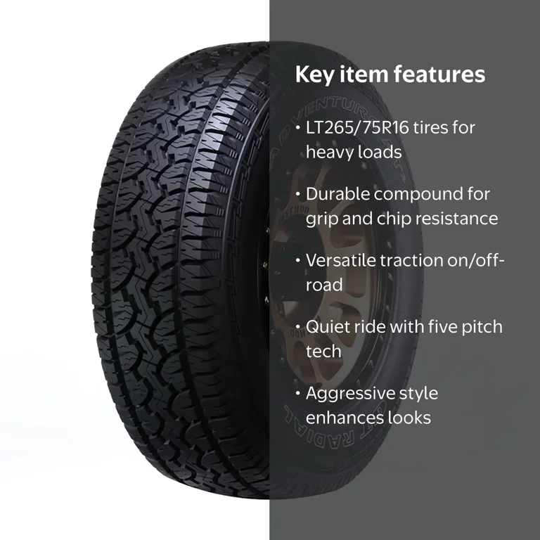 GT Radial Adventuro AT3 All-terrain Light Truck Tire, Superior