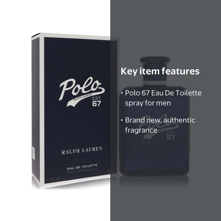Ralph Lauren Polo 67 Eau De Toilette Spray 4.2 oz, Men's Cologne