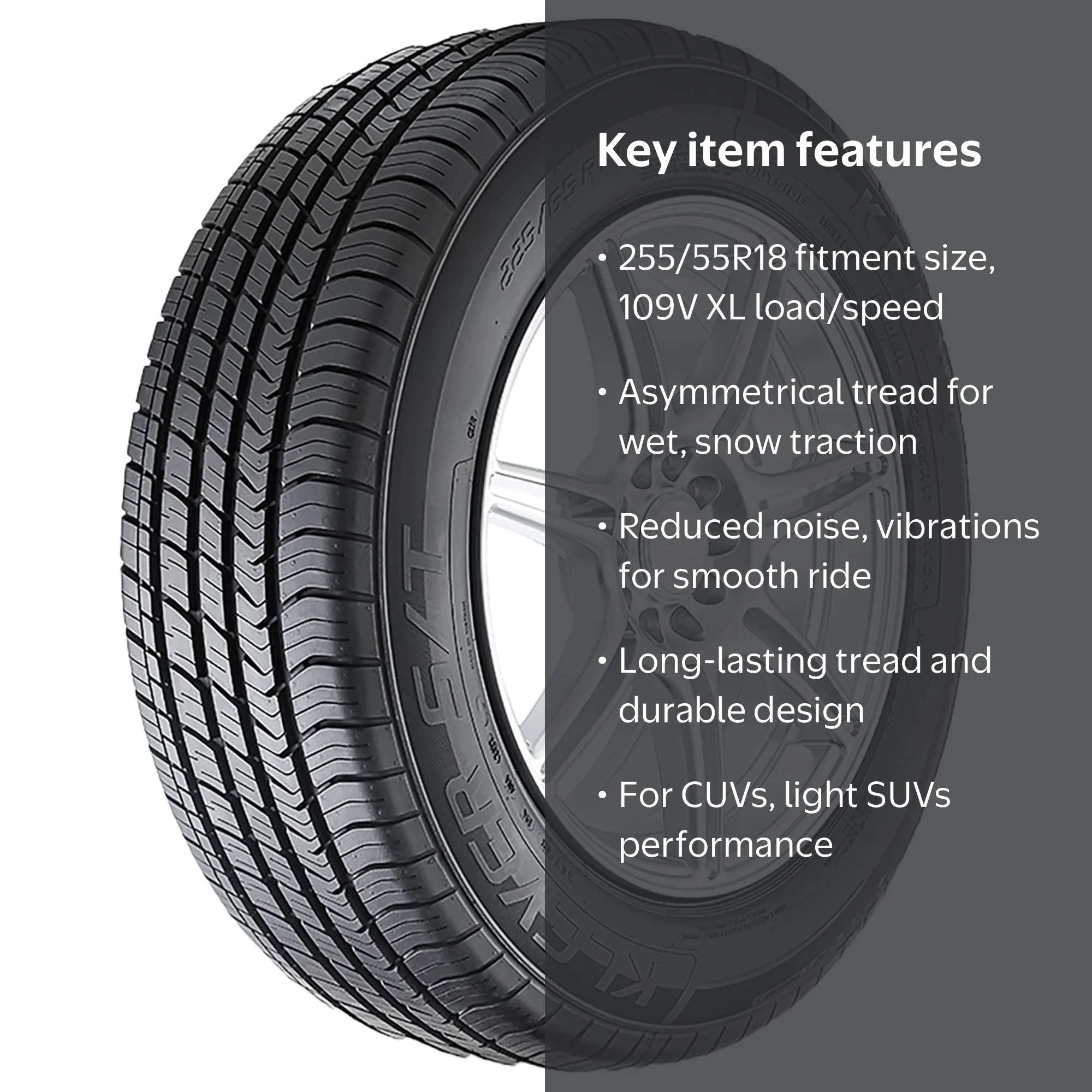 Kenda Klever S/T KR52 All Season 255/55R18 109V XL Passenger Tire