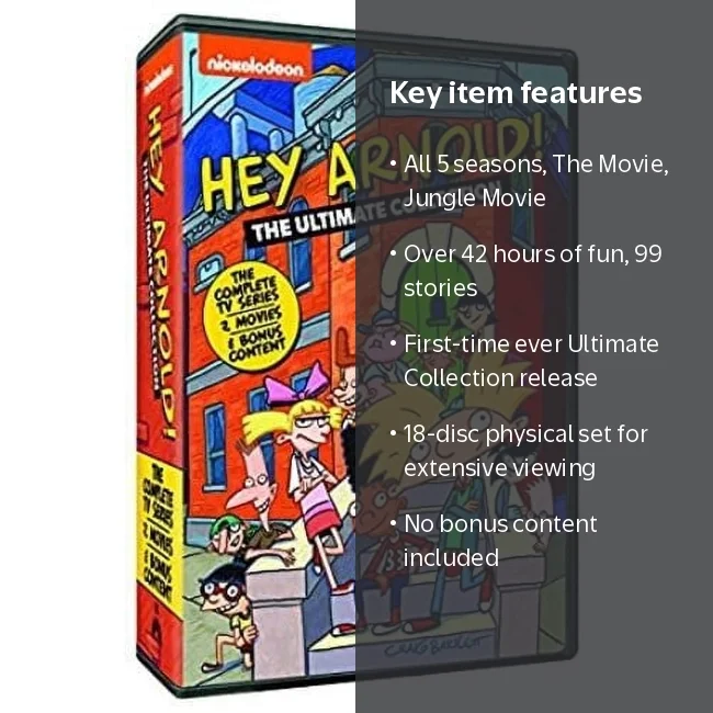 Hey Arnold!: The Ultimate Collection, 18-Disc Set, Over 42 Hours
