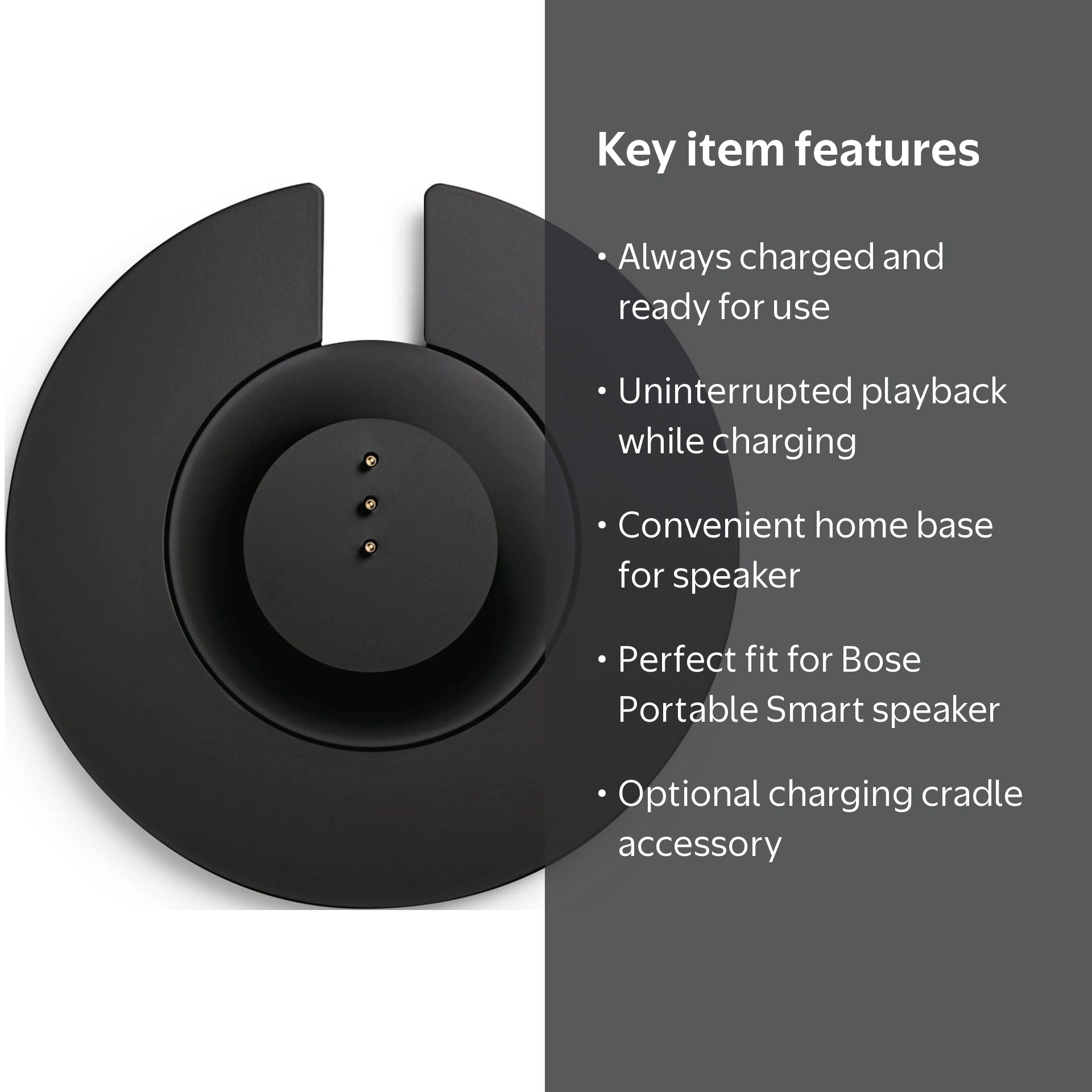 Bose Portable  Speaker 別売り専用スタンド付き Bose Portable Smart Speaker Accessory Charging Cradle, Black
