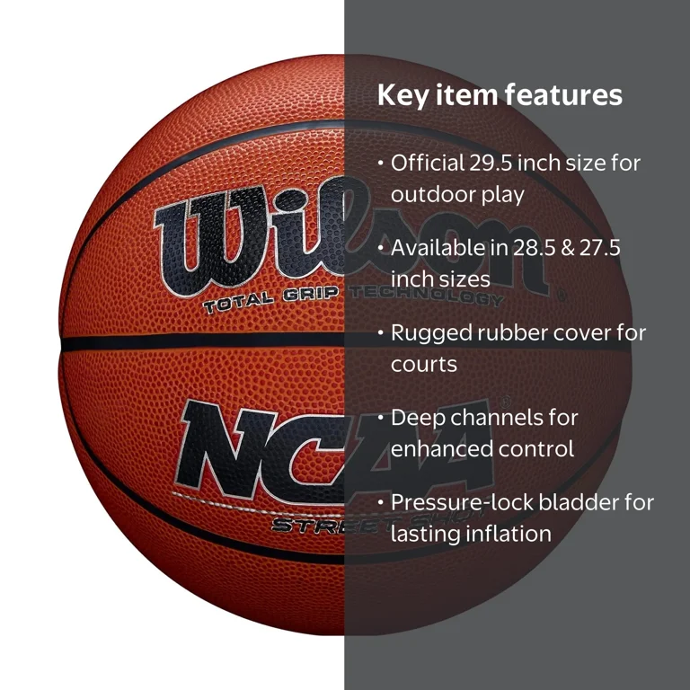 Wilson, Outdoor Basketball, Size 7, Brown 29.5