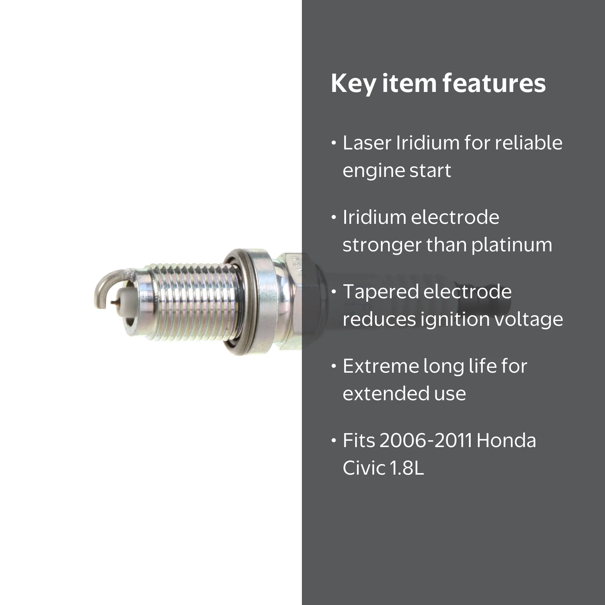 NGK 5266 Laser Iridium Spark Plug. Part# IZFR6K-11S Fits select
