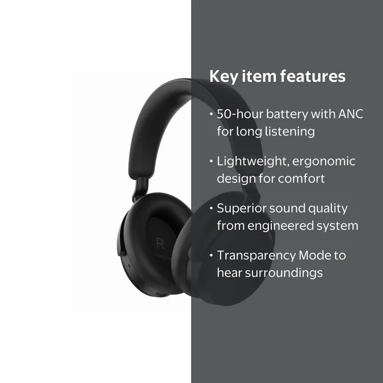 Sennheiser, Wireless Bluetooth Headphones, 50-Hour Battery, ANC