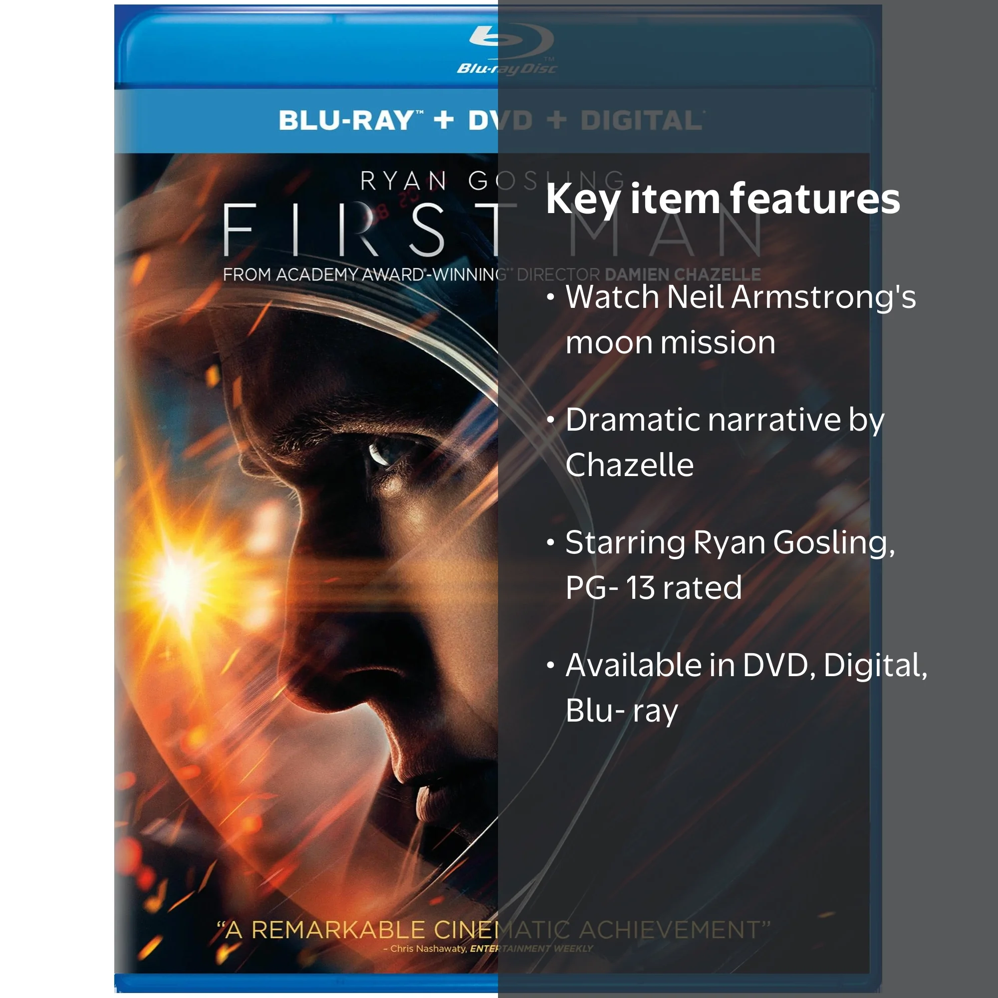 First Man (DVD + Digital) [Blu-ray] - Walmart.com