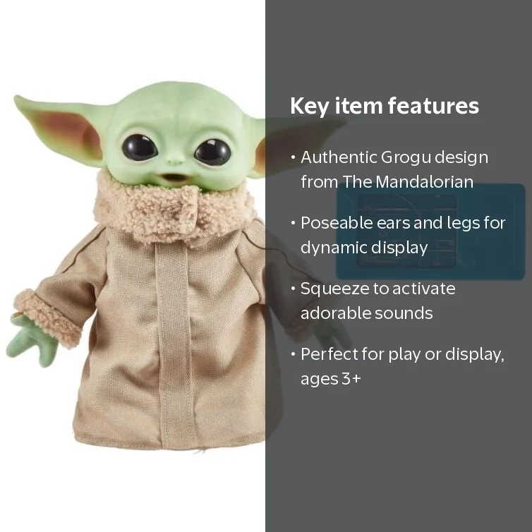 Mattel Collectible - Star Wars, The Mandalorian: The Child Plush