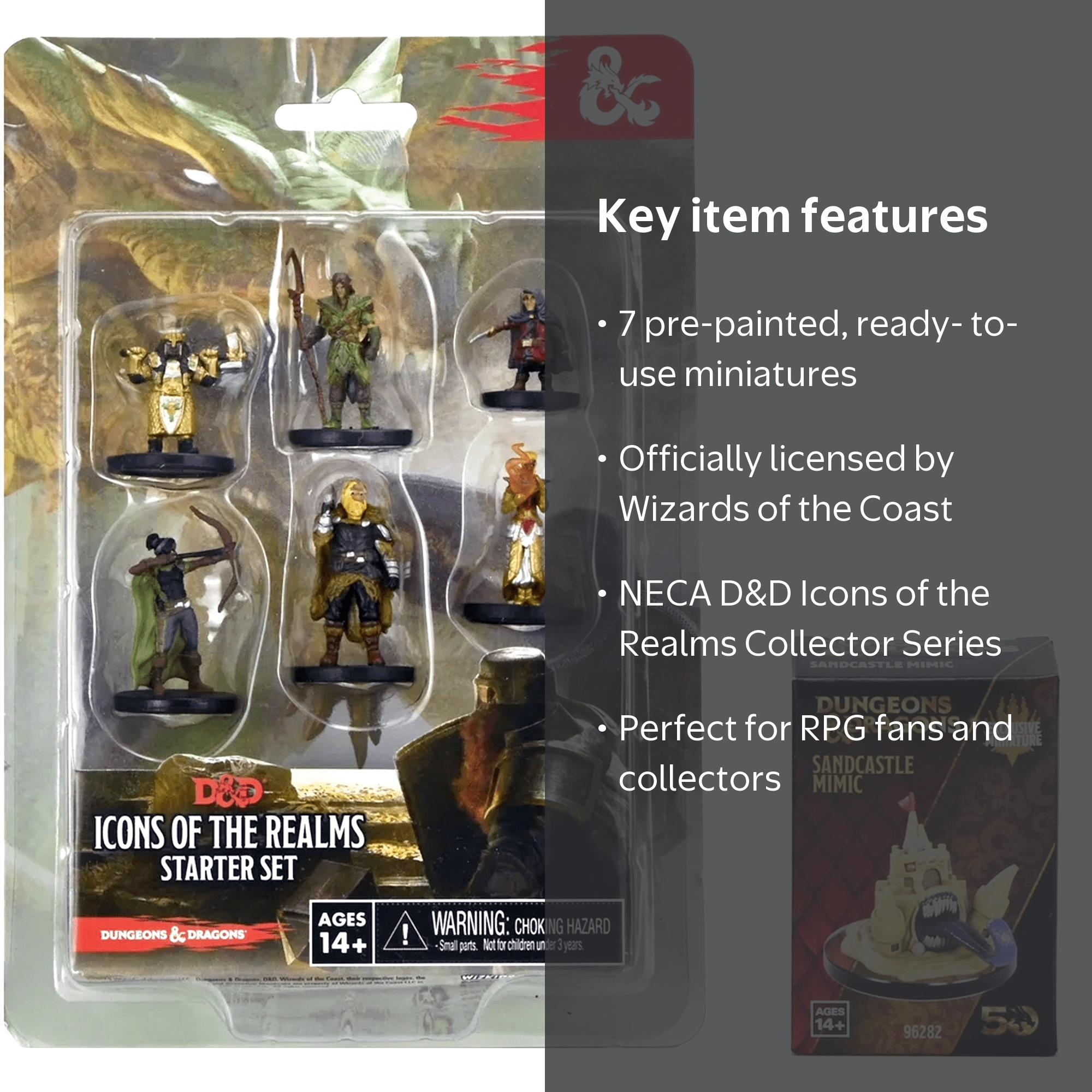 D&D SMOKE&MIRRORS　v4 v6 未開封品セット WizKids Dungeons and Dragons: Icons of the Realms Miniatures