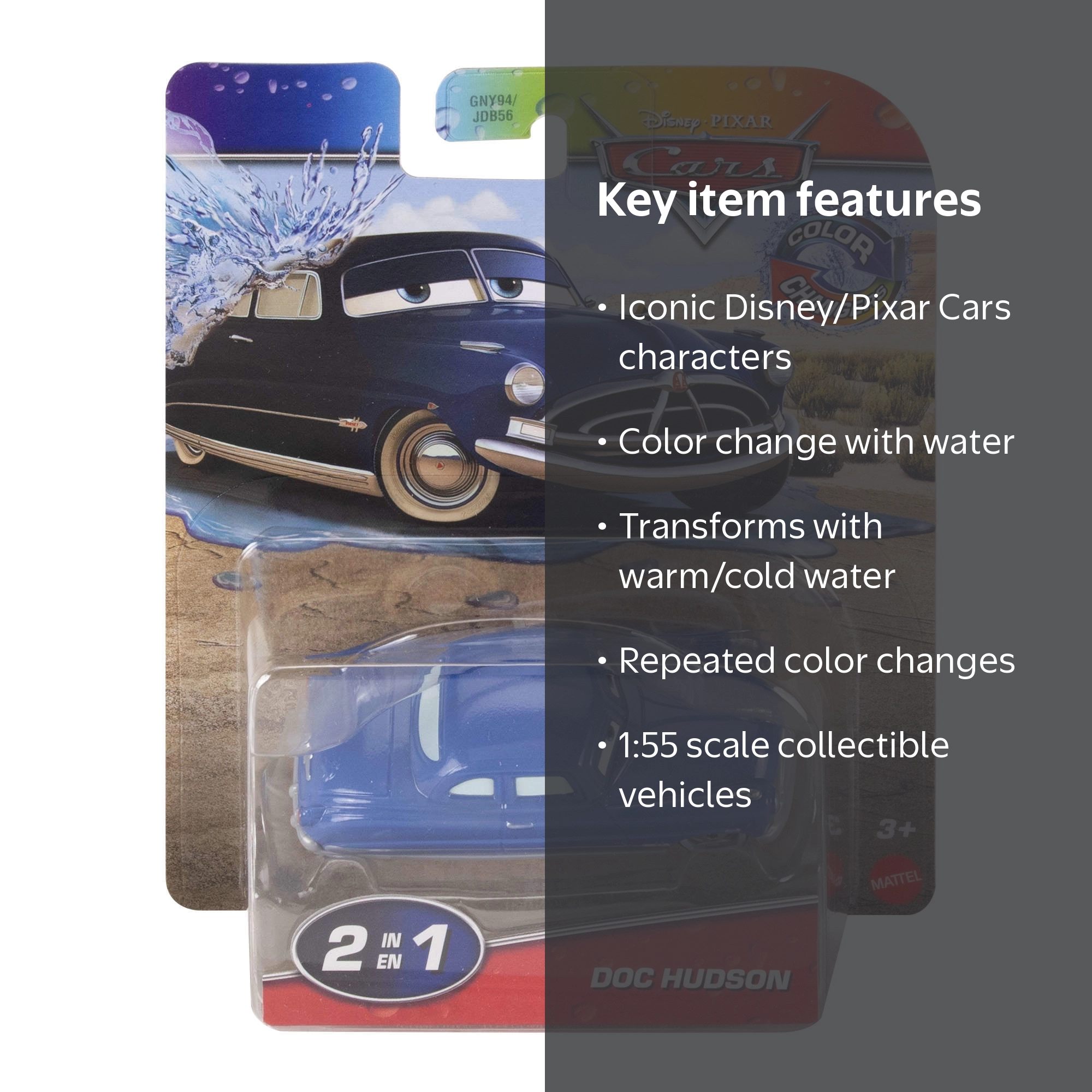 Disney Pixar Cars Color Changers Collection Toy Cars, Water