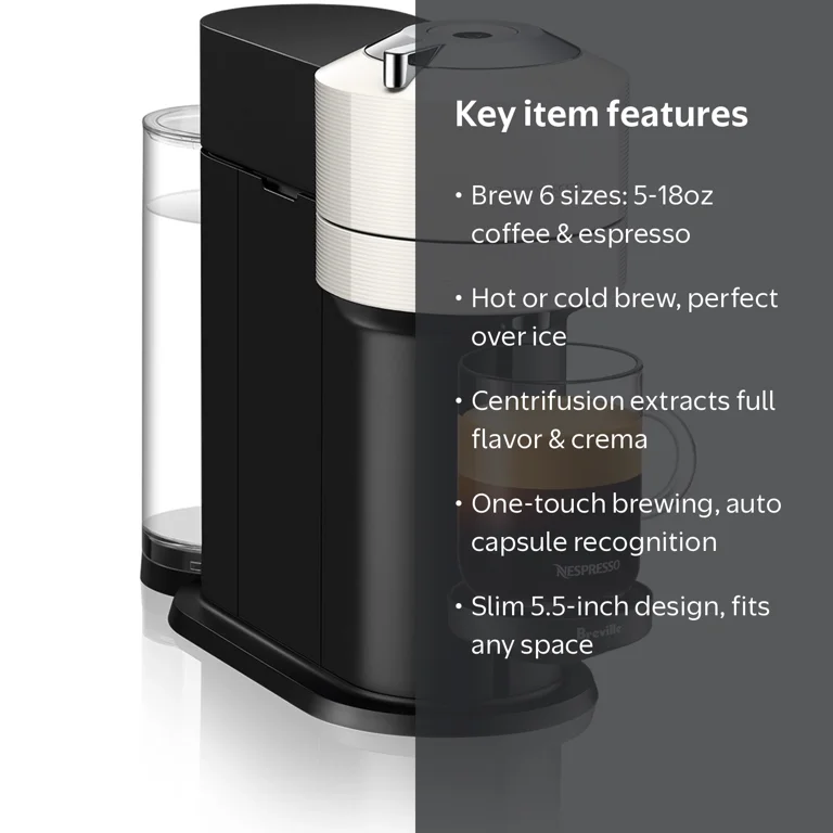 【美品・2025年製】 NESPRESSO VERTUO NEXT GDV1 DeLonghi Nespresso Vertuo Next Espresso Machine and Coffee Maker