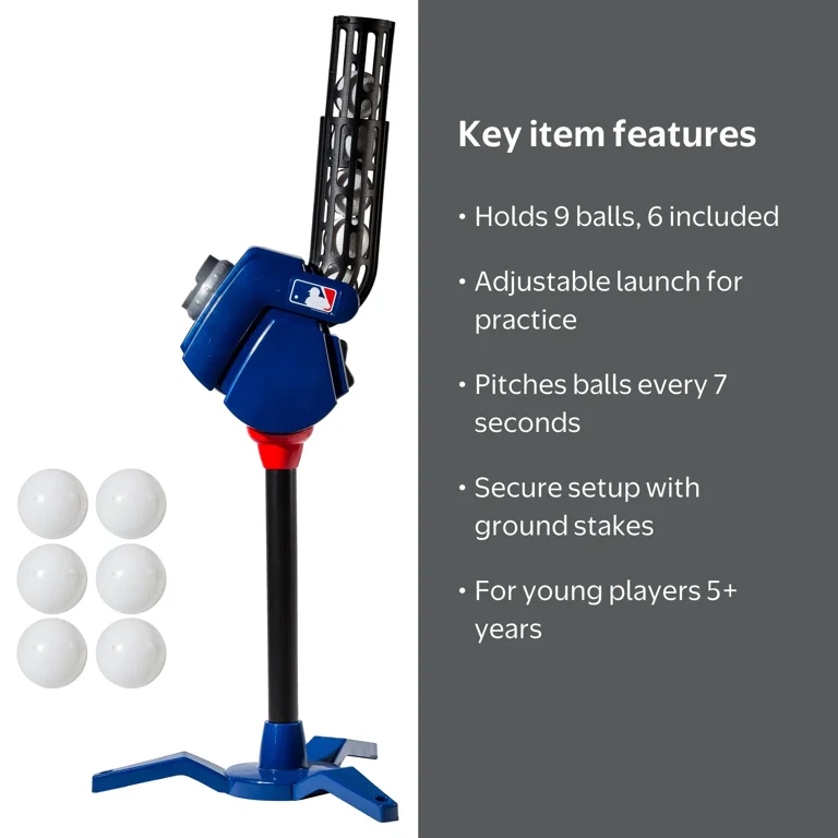 Franklin Sports Kids Baseball Pitching Machine - MLB 4-in-1