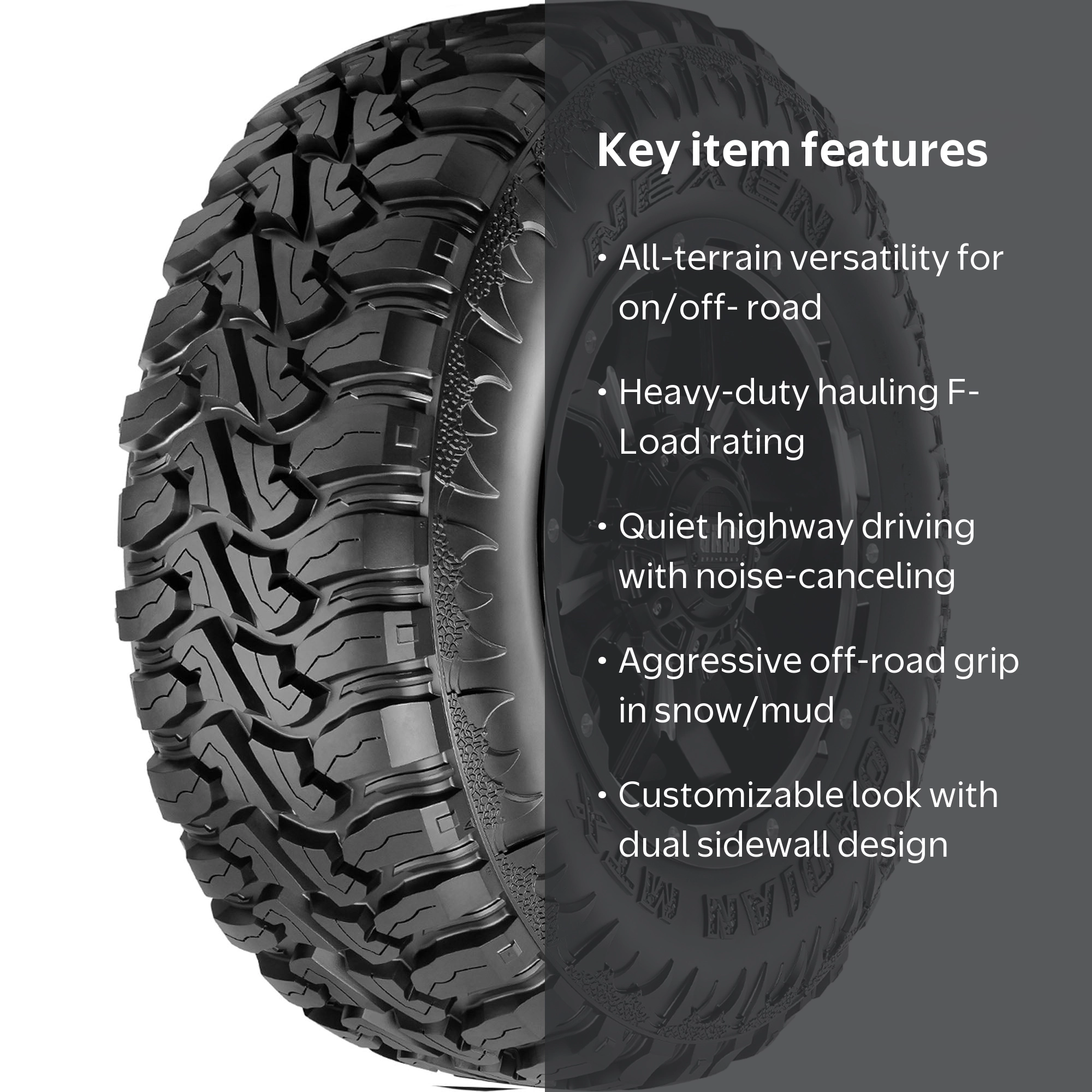 Nexen Roadian MTX 35X12.50R22 F/12PLY Light Truck & SUV Tire