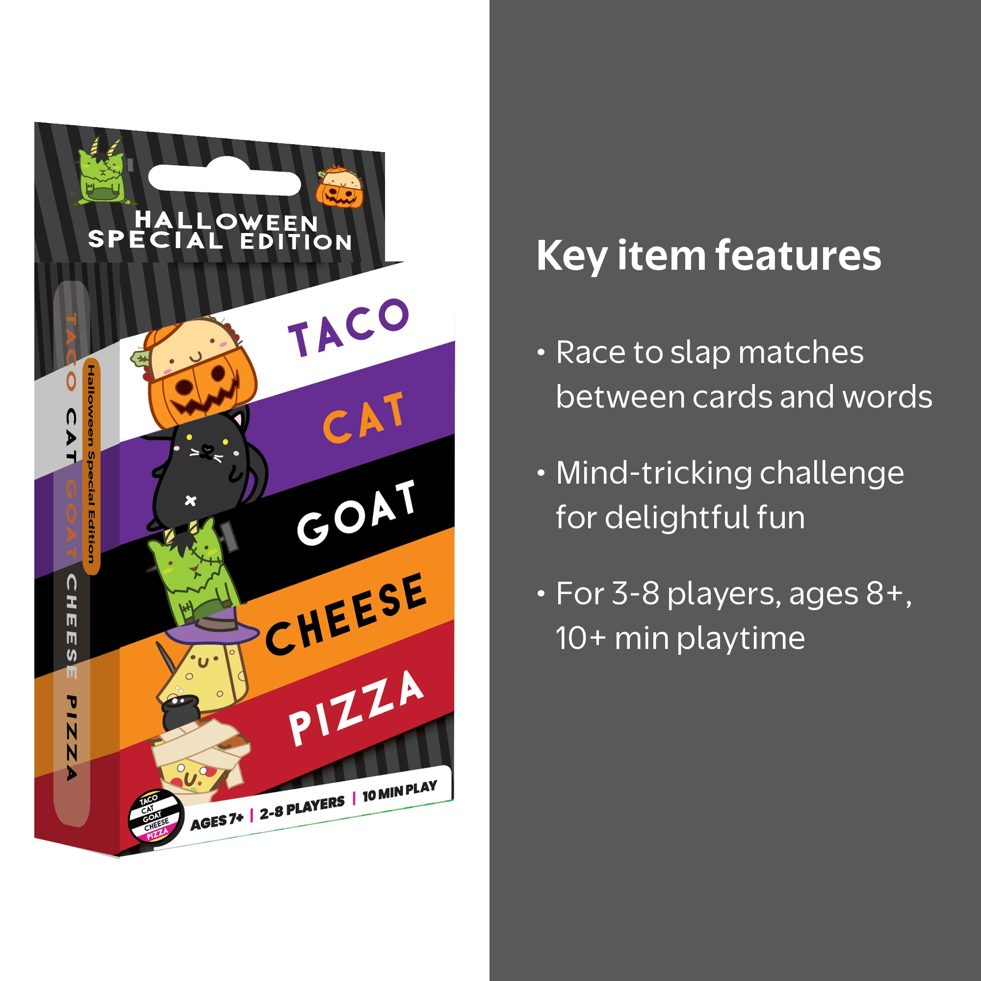 Dolphin Hat Games, Halloween Edition, Fast-Paced Card Game, Race