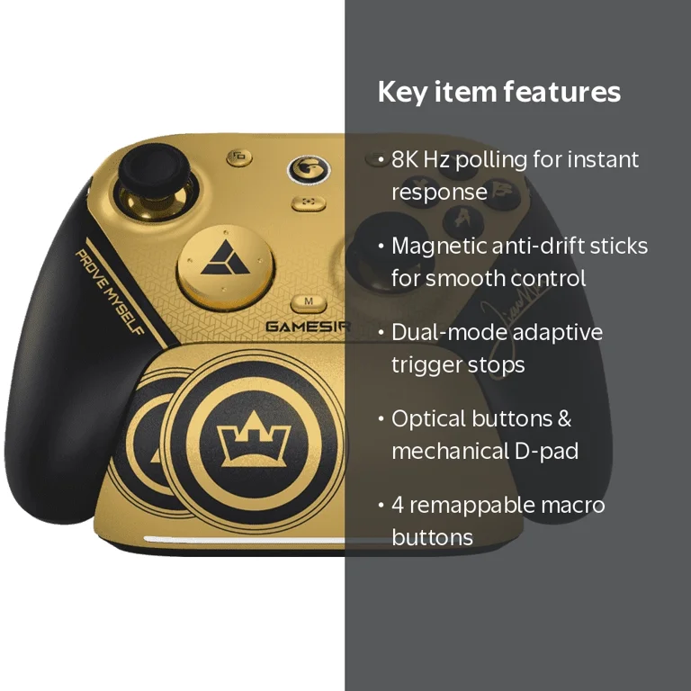 GameSir, Controller, Champion Edition, 8K Hz Wired and Wireless