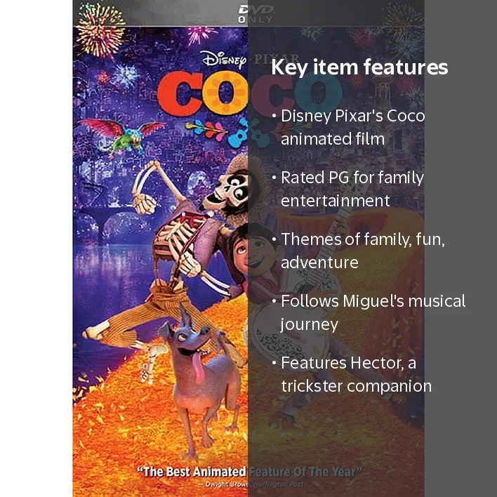Disney's Coco - Adventure Animated Family Movie (DVD) - Walmart.com