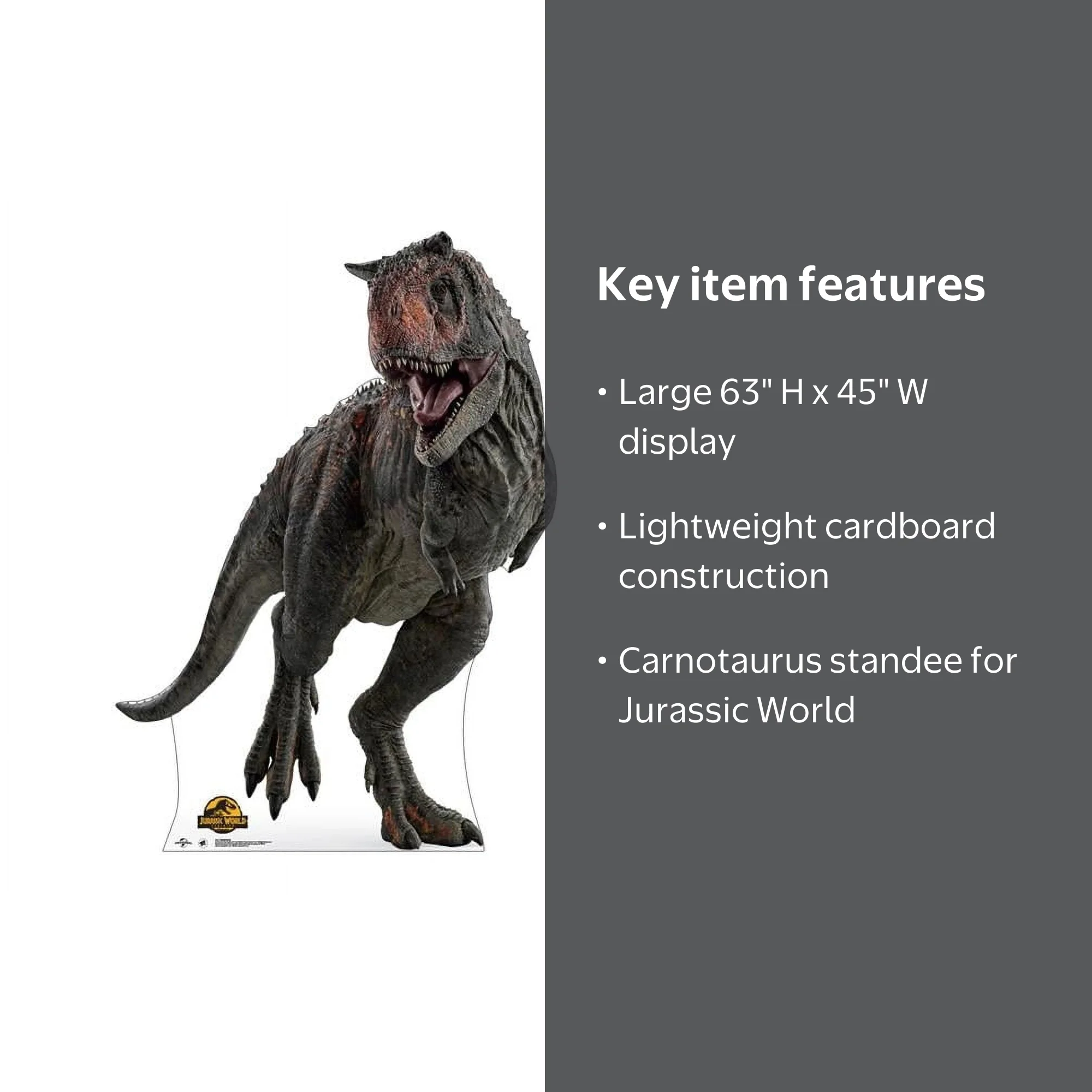 63 x 45 in. Jurassic World Dominion Cardboard Cutout of