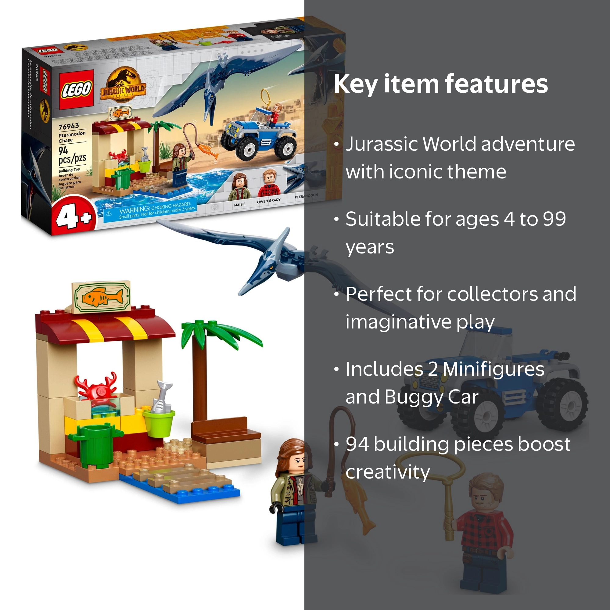 LEGO Jurassic World Interlocking Block Building Set, 76943