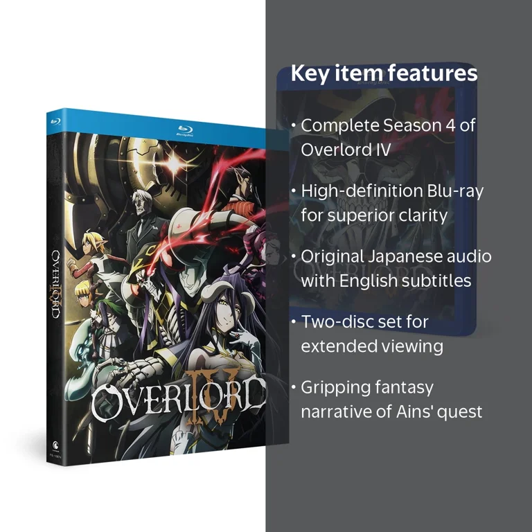 Crunchyroll Overlord IV Season 4 Blu-ray, Funimation Sds, Two-Disc