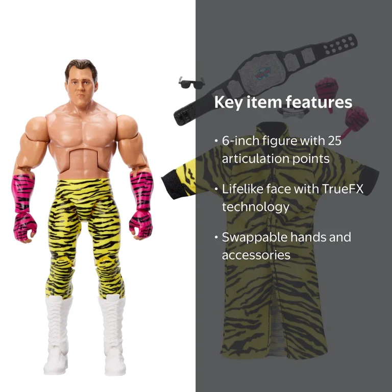 WWE Elite Brutus Beefcake Action Figure, 6-inch Collectible