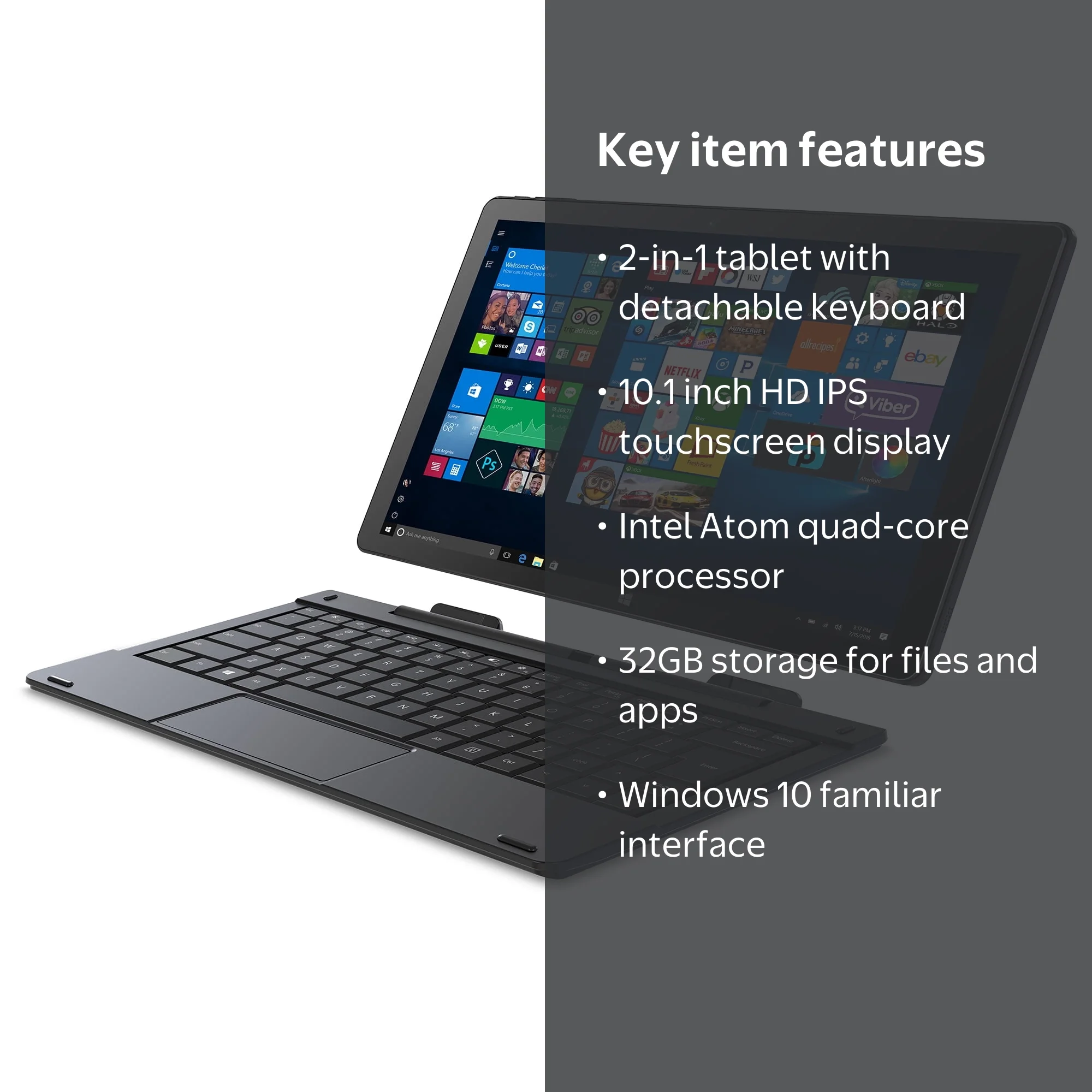 Windowsタブレット本体 Smart Keyboard Smartab 10.1