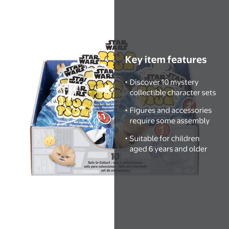 Disney Star Wars Tsum Tsum Blind Pack Figures Set with 10 Mystery Disney Star Wars Tsum Tsum Blind Pack Figures Set with 10 Mystery