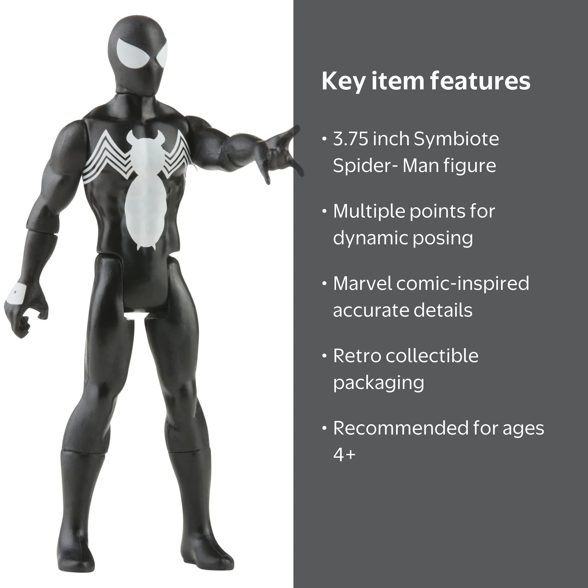 Marvel, Action Figure, Symbiote Spider-Man, Retro 375 Collection