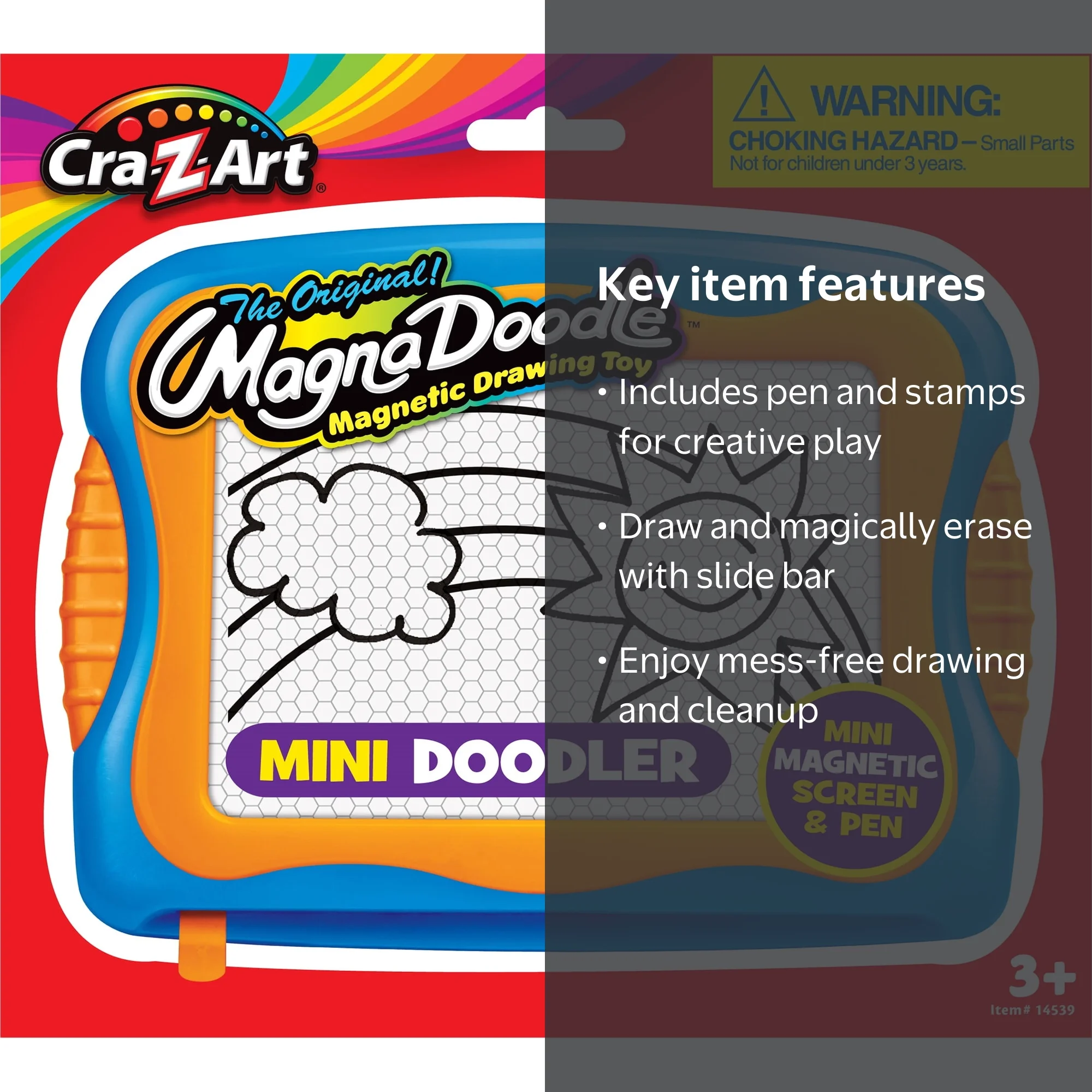 Cra-Z-Art Mini Magnetic Drawing Board for Kids - Doodler with Pen