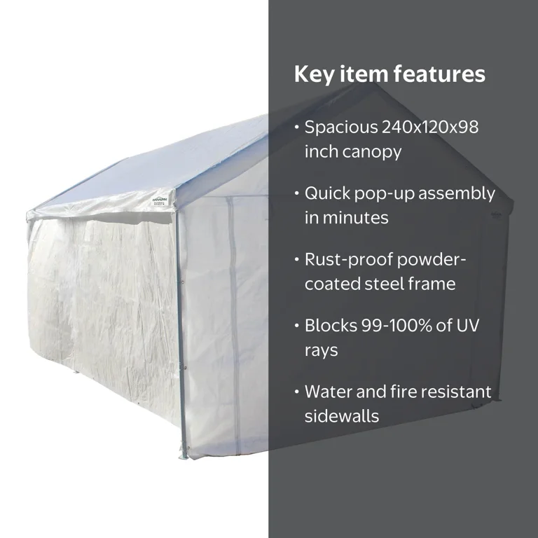 Caravan Canopy, Straight Leg Canopy Tent, 10'x20', Sidewalls