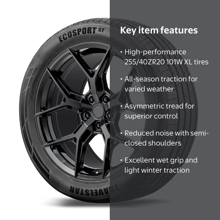 Travelstar, Passenger Tire, 255/40ZR20 101W XL, All Season