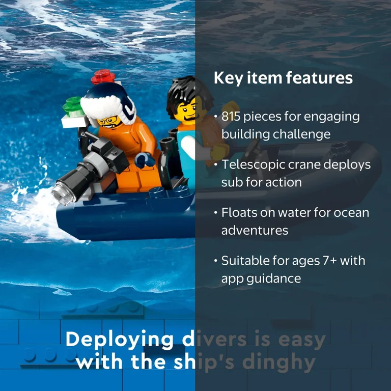 LEGO City Arctic Explorer Ship 60368, 815 pcs, Ocean Exploration