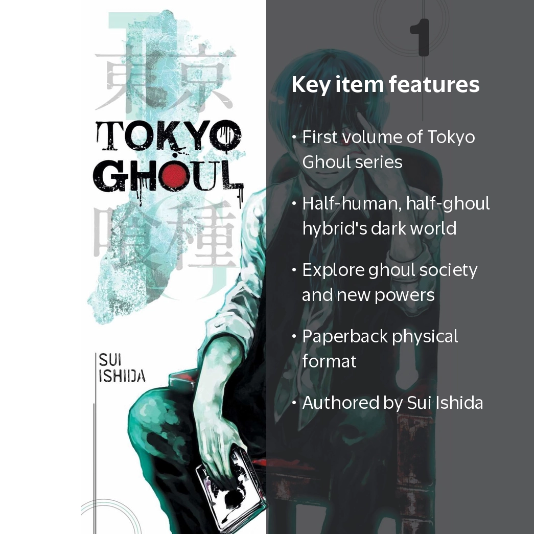 Sui Ishida, Tokyo Ghoul, Vol. 1, Paperback, Dark Fantasy Manga