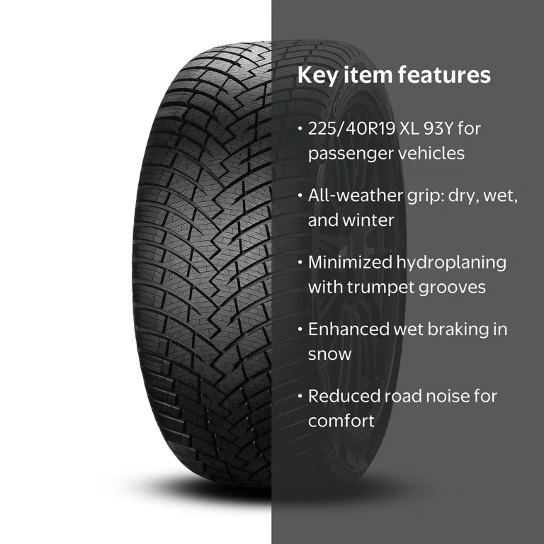 Pirelli, WeatherActive Tire, 225/40R19 XL 93Y, Black - Walmart.com