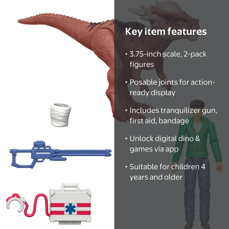 kenji様5セットコスモエンタープライズ！レッグスレンダーサポーター Jurassic World Epic Evolution Kenji & Stygimoloch 2pk - Walmart.com