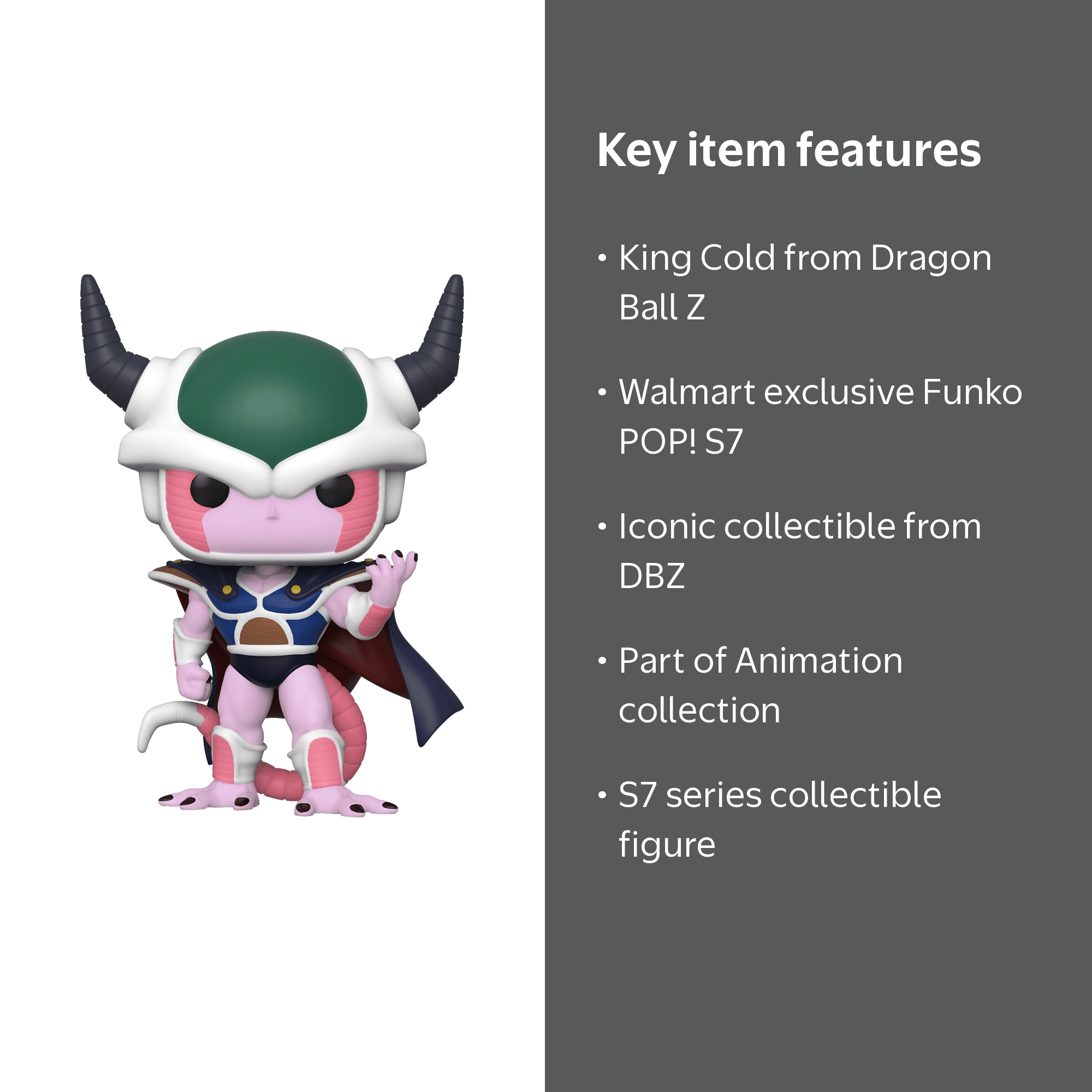 Funko POP! Animation: DBZ S7 - King Cold - Walmart Exclusive