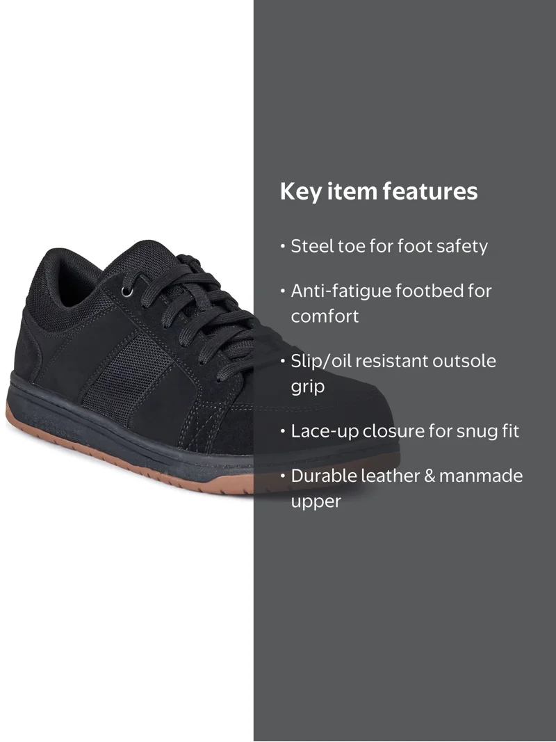 Free Shipping! Brahma Steel Toe Work Shoes for Men with Anti