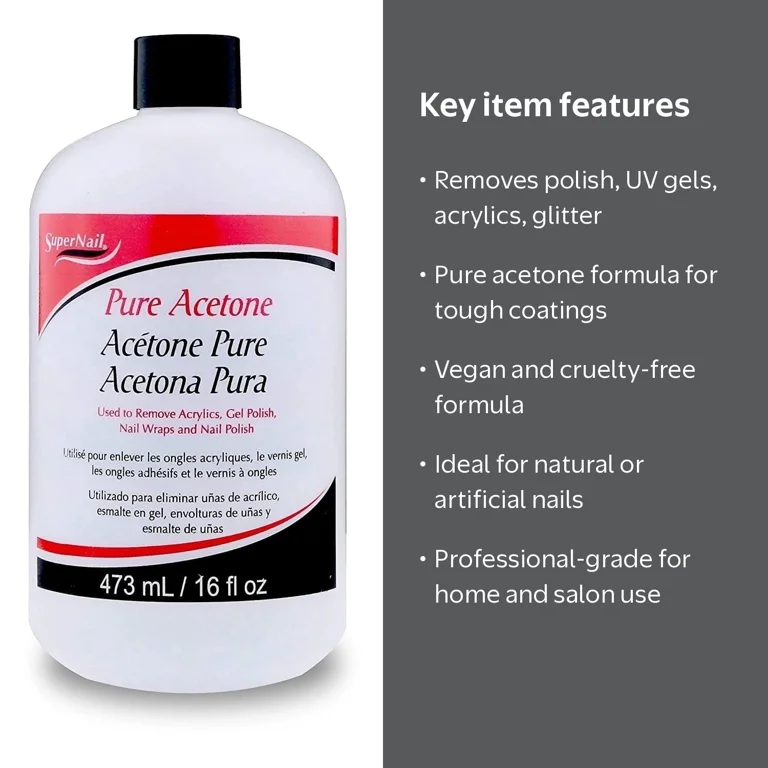 SuperNail, Nail Polish Remover, 16 fl oz, Vegan and Cruelty-Free