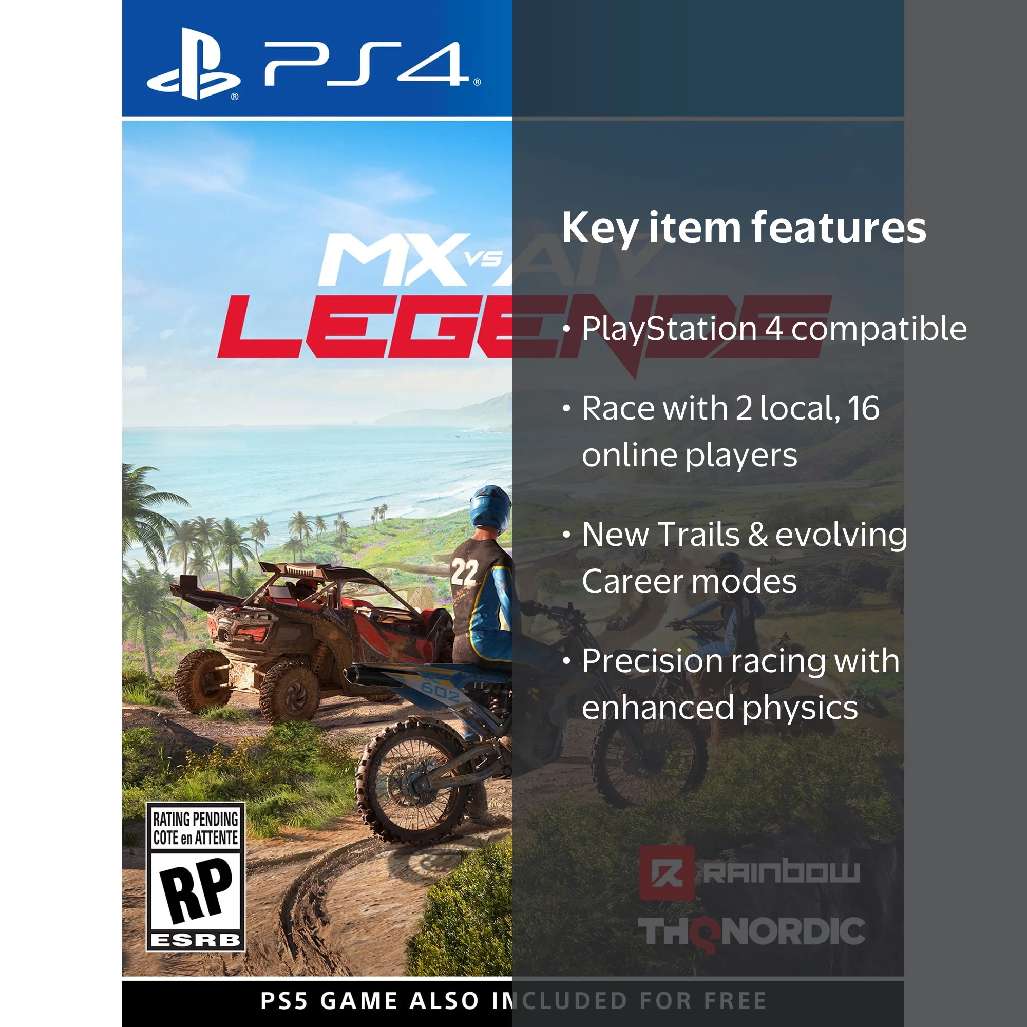 THQ Nordic, MX vs ATV Legends Offroad Racing Game for PlayStation
