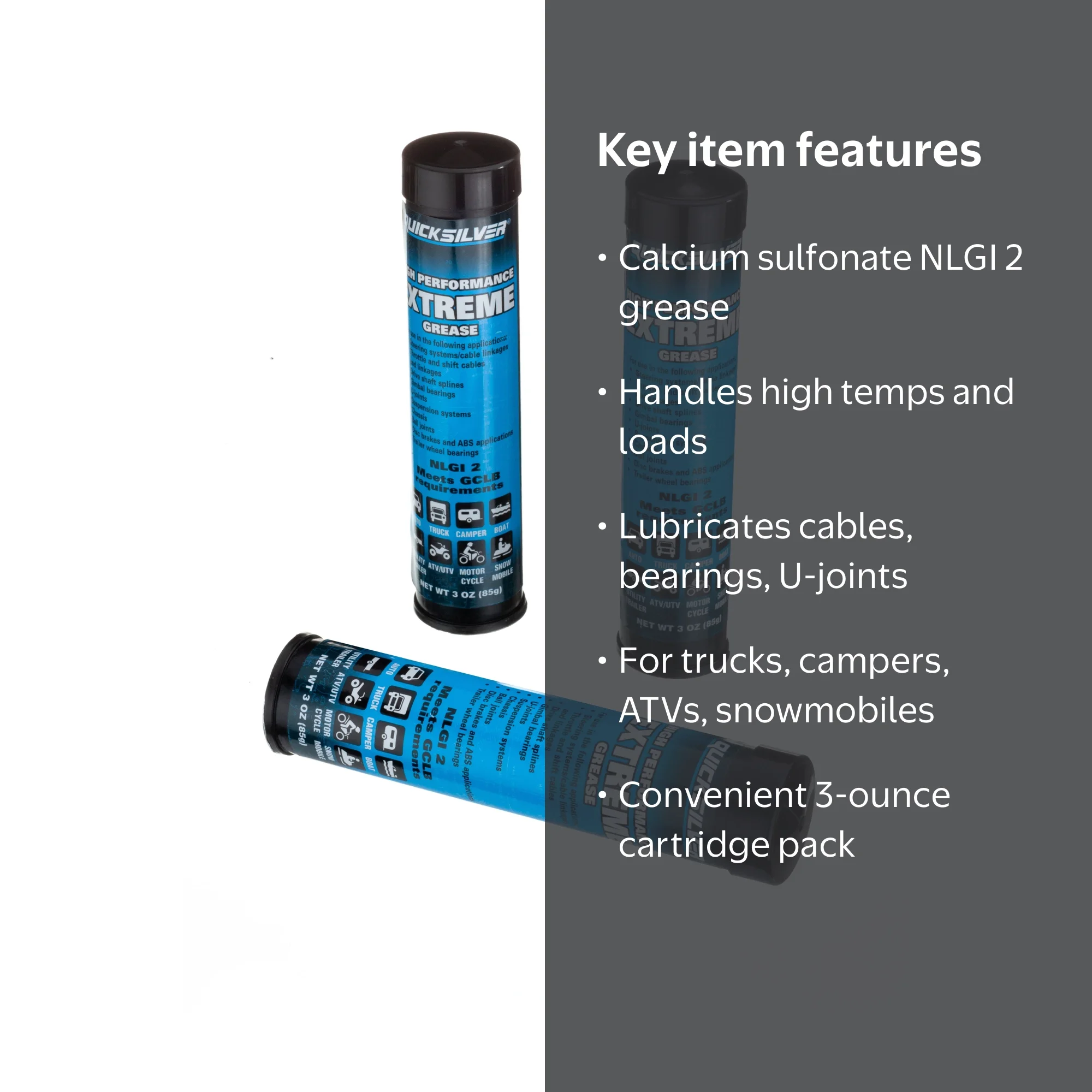 Quicksilver 8M0071837 High Performance Extreme Grease/Lubricant w