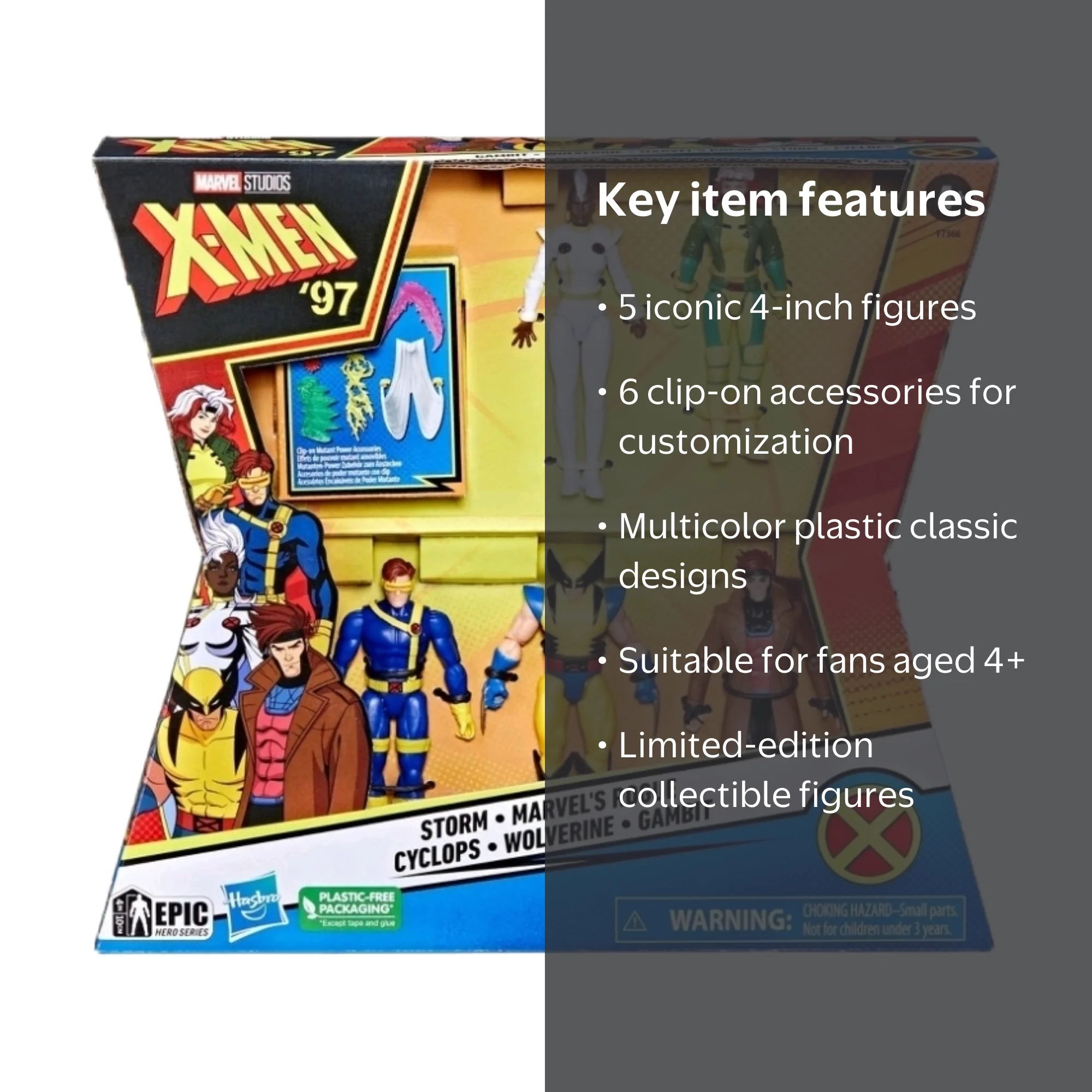 Hasbro Marvel X-Men 97 Action Figure 5-Pack, Includes Storm, Rogue