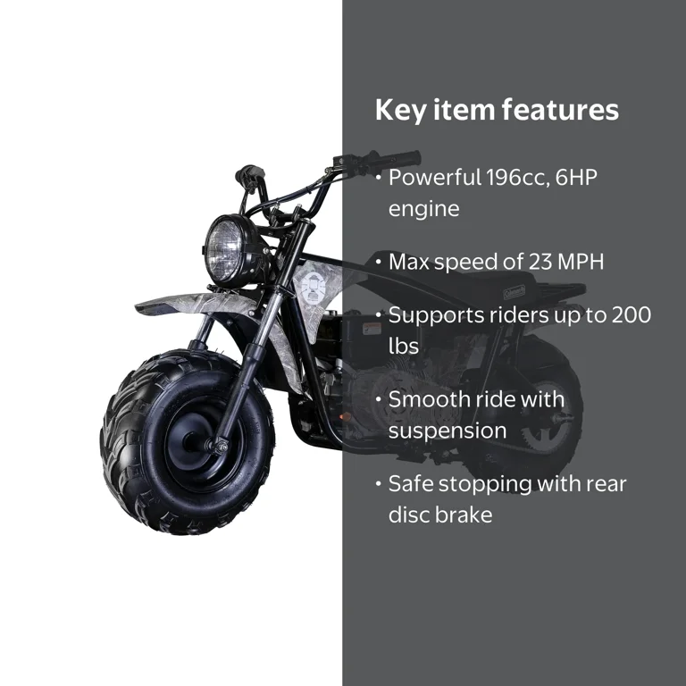 coleman mini bike 212cc B200C EPA carb with part number ARC_DJ Coleman Powersports 196cc Gas Mini