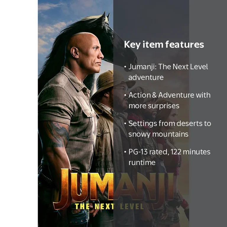 Jumanji: The Next Level (DVD Sony Pictures) Action & Adventure