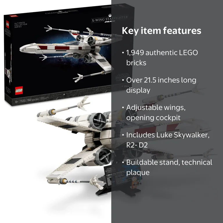 LEGO Star Wars UCS X-Wing Starfighter Set, 75355, 1949 Pieces