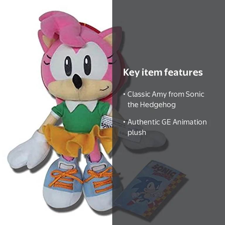GE Animation Sonic the Hedgehog: Classic Amy Plush - Walmart.com