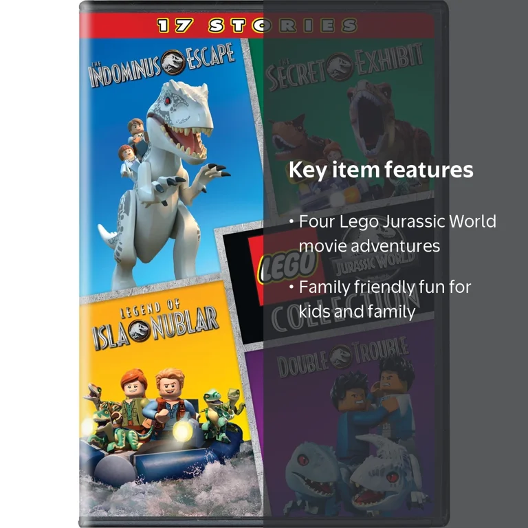 Lego Jurassic World 4-Movie Collection DVD, Family, Universal