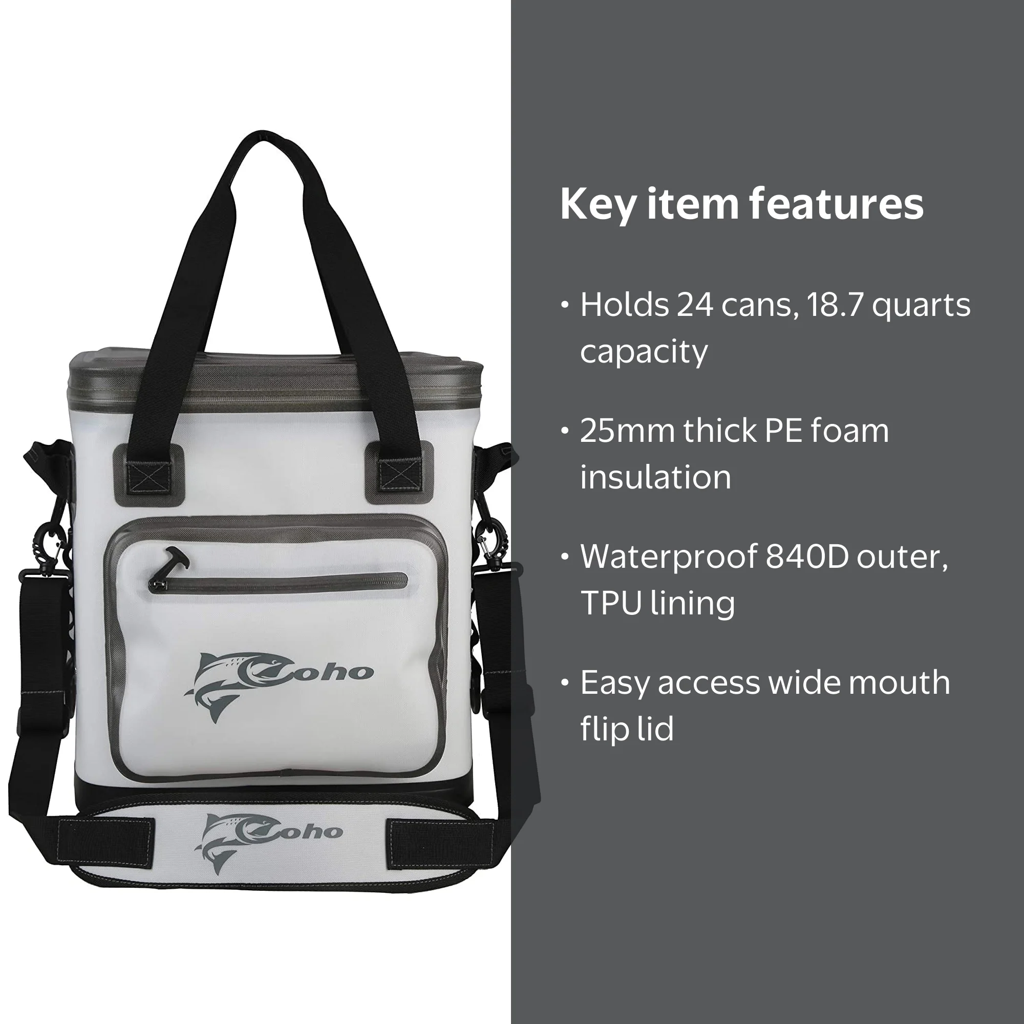 Kolohe@24 24 Can Insulated Cooler Bag Leak Proof Portable Lunch Box