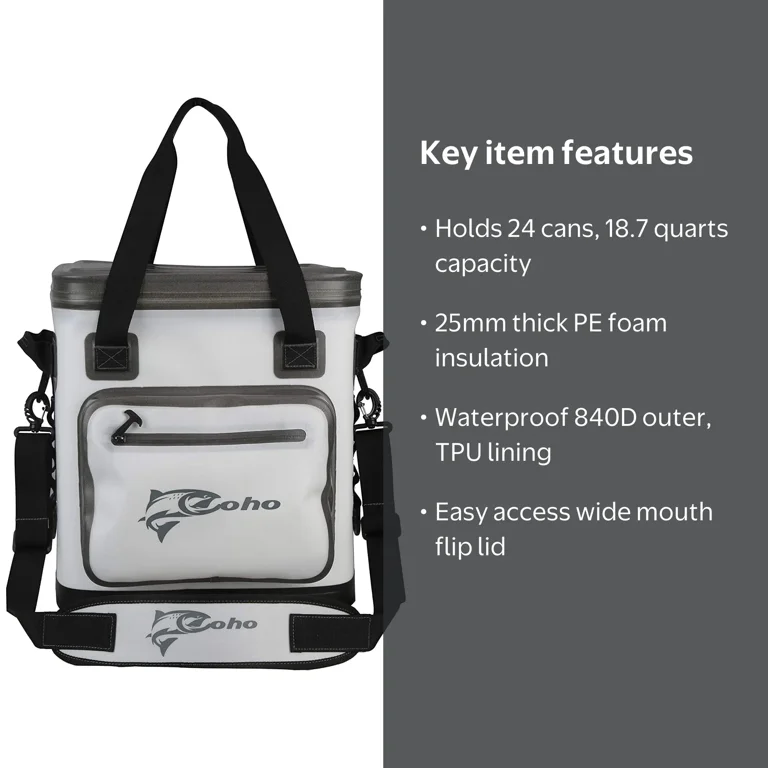 衛生日用品 co_coa 24 Can Insulated Cooler Bag Leak Proof Portable Lunch Box