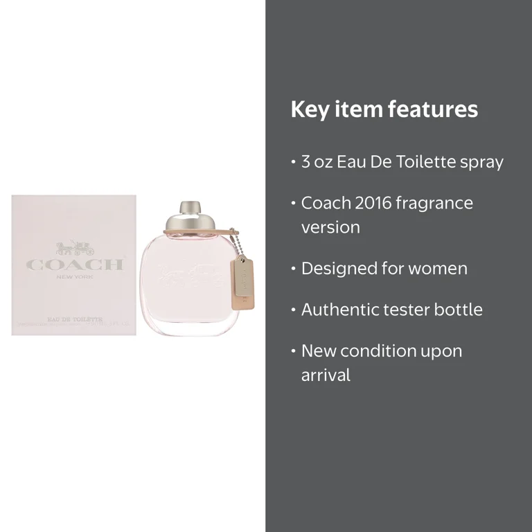 Coach Eau De Toilette Spray for Women 3 oz Floral Citrusy and